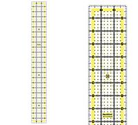 Liquidraw Quilting Ruler 3" x 24", Acrylic Imperial Patchwork Rectangle Quilting Template Clear Ruler For Sewing Cutting