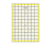 Liquidraw Quilting Ruler - 8.5" x 12" | Transparent Acrylic | Clear, Bold Imperial Measurement Markings | Patchwork Rectangle Quilting Template | Ideal For Sewing, Cutting & Measuring | 3 mm Thick