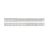 Liquidraw Steel Ruler Stainless Metal Ruler For Cutting Sewing With Metric & Imperial Measuring For Engineers & Architects (15cm / 20cm / 30cm / 60cm / 1 metre) (30cm)