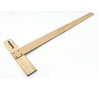 Liquidraw T Square Wooden Ruler - 60 cm / 24" | T-Square Shape Wood Ruler With Markings | Ideal For Drawing, Drafting & Layout Work | Ideal DIY, Craft, Architect or Engineer Angle Measuring Tool