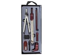 Liquidraw Technical Drawing Professional Set - 8 Piece | Includes Metal Compass With Spring Bow Head Dividers | Ideal Maths Drafting, Geometry Tools for School, Engineering, Architecture & Woodworking