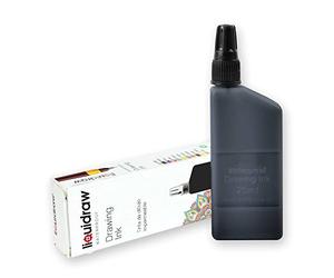 Liquidraw Technical Pen Black Ink - 25 ml | Waterproof Drawing Ink | Refill Pot Compatible with Rotring Isograph Pens | Plastic Bottle & Screw-On Lid | Ideal for Drawing, Illustration & Calligraphy