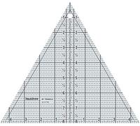 Liquidraw Triangle Quilting Ruler 60°, Clear Acrylic Template