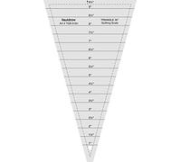 Liquidraw Triangle Quilting Ruler Acrylic Template - 30° / 9.5" | Made From Durable Clear Acrylic | Ideal for Sewing, Dressmaking or Arts & Crafts | Helpful in Cutting Triangles | Half Inch Markings