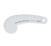 Liquidraw Vary Form Curve Ruler 12" - Clear Acrylic French Curve Pattern Maker | Hip Curve for Dressmaking, Cutting, Sewing & Tailoring | Fashion Design Measuring Tool | Imperial Measurements