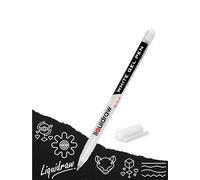 Liquidraw White Gel Pen | 0.8 mm Fine Point Gel Pen For Artists | Ideal for Highlighting, Coloring, Drawing, Writing & Sketching | Ideal For Writing On Black Paper | Must-Have Art Supplies