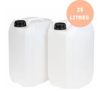 Liquipak 2 X 25L Heavy Duty Water Container Stackable Hdpe Plastic Hdpe Food Safe Drum Jerry Can Din 61 Cap Storage