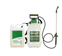 Liquipak Artificial Grass Cleaner & Deodoriser 5L with Pressure Sprayer - Pet & Child Safe Astroturf Cleaner with Fresh Fragrance - Removes Dirt, Odours & Pet Urine - Includes 5L Sprayer with Lance