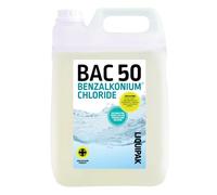 Liquipak BAC 50 5L Benzalkonium Chloride Concentrated - powerful outdoor cleaner for roof cleaning, soft washing, patios, decking, paths & general exterior cleaning.