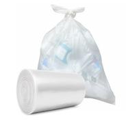 Liquipak Heavy Duty Clear Refuse Sacks - 100L Rubbish Bags, 40 Large Bin Liners, Eco-Friendly 100% Recycled LDPE, Strong 100 Gauge Clear Recycling Bags