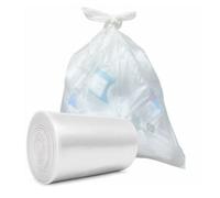 Liquipak Heavy Duty Clear Refuse Sacks - 100L Rubbish Bags, 40 Large Bin Liners, Eco-Friendly 100% Recycled LDPE, Strong 100 Gauge Clear Recycling Bags
