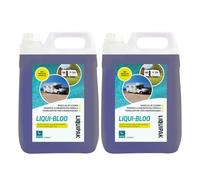 Liquipak Liqui-Bloo 2x5L, Caravan Toilet Chemical, NEW IMPROVED FORMULA, Blue Fluid for Caravans, Campers, Concentrated, Motorhomes and Boats, Formaldehyde-Free 2x5L