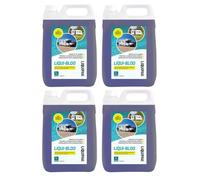 Liquipak Liqui-Bloo 4x5L, Caravan Toilet Chemical, NEW IMPROVED FORMULA, Blue Fluid for Caravans, Campers, Concentrated, Motorhomes and Boats, Formaldehyde-Free 4x5L
