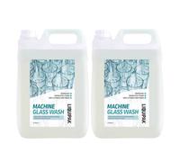 Liquipak Machine Glass Wash 2x5L - Automatic Glasswash Machine Liquid Cleaner & Detergent. Industrial strength formula ensures spotless, streak-free glassware.