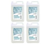 Liquipak Machine Glass Wash - Automatic Glasswash Machine Liquid Cleaner, Liquid Detergent for Industrial Glass Machines 4x5 Litres