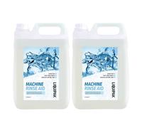 Liquipak Rinse Aid 2x5L - Automatic Dishwasher & Glasswasher Rinse Aid. Prevents spots, streaks & smears on dishes, glassware & cutlery. Ideal for commercial kitchens.