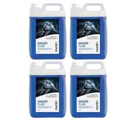 Liquipak Shaver Fluid 4 x 5L - Lemon Scented, Fast-Drying Alcohol-Based Cleaner with Lubricants for Electric Shavers, Deep Cleaning & Fresh Fragrance