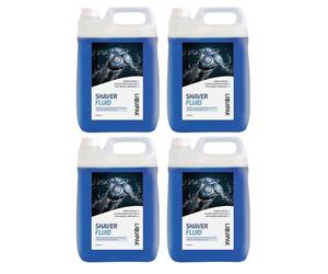 Liquipak Shaver Fluid 4 x 5L - Lemon Scented, Fast-Drying Alcohol-Based Cleaner with Lubricants for Electric Shavers, Deep Cleaning & Fresh Fragrance