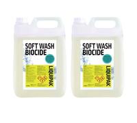 Liquipak SoftWash Biocide - For hard surfaces, Spray and leave formula, 50% biocide (2x5 Litres)