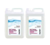 Liquipak SoftWash Surfactant Cherry 2x5L | Bleach-safe, water-based, soapy formula with cherry fragrance, designed to mix with sodium hypochlorite for softwash cleaning.