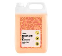 Liquipak Vegan Washing Up Liquid 5L Refill - Rhubarb & Lemon | 100% Vegan & Cruelty-Free, Concentrated, Removes Tough Stains, Oil Marks and Baked-On Grease, UK-Made Product