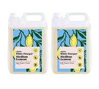 Liquipak White Vinegar Sicilian Lemon Multi-Purpose Cleaner, Vegan & Cruelty-Free, 2x5 Litres - Powerful Cleaning Agent, Bulk Pack, Versatile, Ready to Use