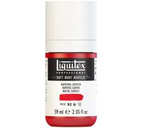 Liquitex 1959292 Professional Acrylic Paint Soft Body - Artist Paint in Creamy Opaque Consistency, High Pigmentation, Lightfast and Ageing Resistant, 59 ml Bottle - Naphthol Red Carmine