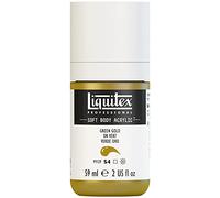 Liquitex 1959325 Professional Acrylic Paint Soft Body - Artist Paint in Creamy Opaque Consistency, High Pigmentation, Lightfast and Ageing Resistant, 59 ml Bottle - Green Gold