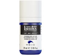 Liquitex 1959382 Professional Acrylic Paint Soft Body - Artist Paint in Creamy Opaque Consistency, High Pigmentation, Lightfast and Ageing Resistant, 59 ml Bottle - Ultramarine Blue (Red)