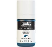 Liquitex 1959503 Professional Acrylic Paint Soft Body - Artist Paint in Creamy Opaque Consistency, High Pigmentation, Lightfast and Ageing Resistant, 59 ml Bottle - Steamed Turquoise