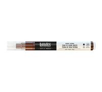 Liquitex 2-4 mm Fine Nib Paint Marker - Burnt Sienna | Fine art pigment, precise control, highly lightfast, satin finish, range of opacities; available in fine and wide tips