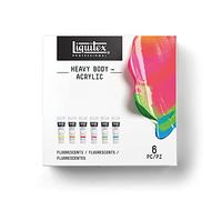 Liquitex Heavy Body Acrylic Paint – Artist Quality, Butter Consistency, Fluorescent, 6 x 59 ml