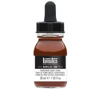 Liquitex 4260129 liquid professional acrylic paints - ink, 30 ml, highly pigmented airbrush paint, siena fired transparent