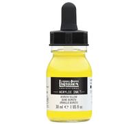 LIQUITEX 4260155 Liquid Professional Acrylic Paints - Ink, 30 ml, Highly Pigmented Airbrush Paint, Bismuth Yellow