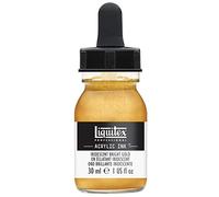 Liquitex 4260234 liquid Professional Acrylic Paints - Ink, Indian ink, 30 ml, highly pigmented airbrush paint, iridescent light gold