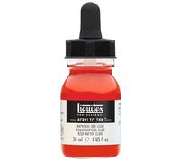 LIQUITEX 4260294 Liquid Professional Acrylic Paints - Ink, 30 ml, Highly Pigmented Airbrush Paint, Naphthol Red Light