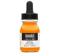 LIQUITEX 4260295 Liquid Professional Acrylic Paints - Ink, 30 ml, Highly Pigmented Airbrush Paint, Dark Yellow
