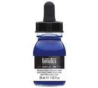 Liquitex 4260316 liquid Professional Acrylic Paints - Ink, 30 ml, highly pigmented airbrush paint, phthalocyanine blue, green tone