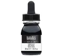 Liquitex 4260337 liquid professional acrylic paints - ink, 30 ml, highly pigmented airbrush paint, carbon black