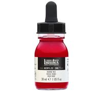 LIQUITEX 4260388 Liquid Professional Acrylic Paints - Ink, 30 ml, Highly Pigmented Airbrush Paint, Ruby Red