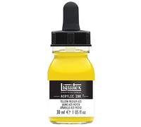 Liquitex 4260412 liquid professional acrylic paints - ink, 30 ml, highly pigmented airbrush paint, medium yellow azo