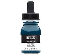 Liquitex 4260561 liquid professional acrylic paints - ink, 30 ml, highly pigmented airbrush paint, dark turquoise