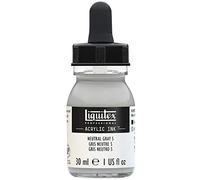 Liquitex 4260599 liquid professional acrylic paints - ink, 30 ml, highly pigmented airbrush paint, neutral grey number 5