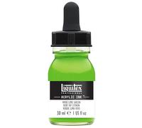 Liquitex 4260740 liquid Professional Acrylic Paints - Ink, 30 ml, highly pigmented airbrush paint, lime green lively