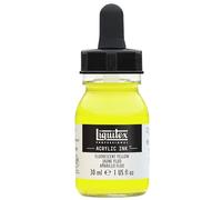 LIQUITEX 4260981 Liquid Professional Acrylic Paints - Ink, 30 ml, Highly Pigmented Airbrush Paint, Fluo Yellow