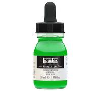 LIQUITEX 4260985 Liquid Professional Acrylic Paints - Ink, 30 ml, Highly Pigmented Airbrush Paint, Fluo Green