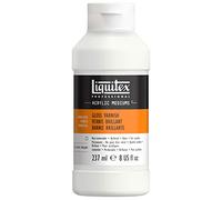 Liquitex 6208 Professional Gloss Varnish for Acrylic Paints, Archival Quality, Does Not Yellow, Dries Clear - 237 ml Bottle