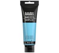 LIQUITEX 8870051 Basics Acrylic Paint, Light Blue Permanent, 118 ml Tube