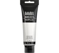 Liquitex 8870075 Basics Acrylic Paint, Iridescent White, 118 ml Tube