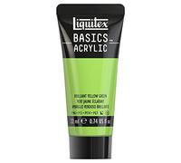 Liquitex 8870443 Basics Acrylic Paint - Yellow Green Brilliant, 22 ml Tube, Non-fading, Waterproof, for Painting and Decorating Wood, Metal, Ceramic, Plastic, Canvas